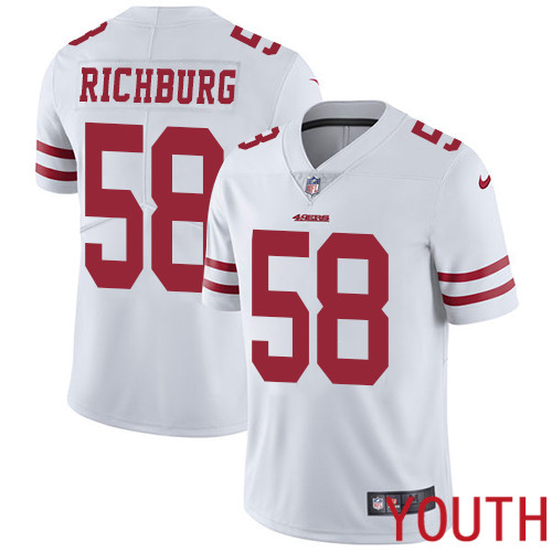 San Francisco 49ers Limited White Youth Weston Richburg Road NFL Jersey #58 Vapor Untouchable